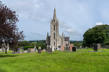 Fototapeta na wymiar Shillelagh Church and cemetery, County Wicklow.