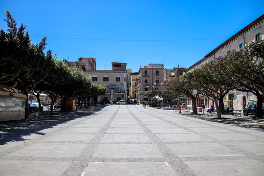Piazza Cavour in Favara Sicily