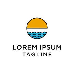 Corporate identity logo template. Elegant business sign.