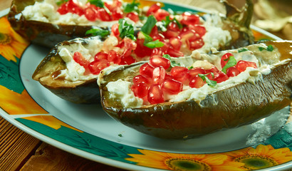 Middle Eastern Stuffed Eggplant