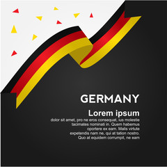 Fototapeta na wymiar Germany Independence Day Vector Design Template