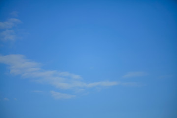 Photo. Sky blue with beautiful thin clouds.