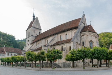 Fototapeta na wymiar view of the 12th century church of 