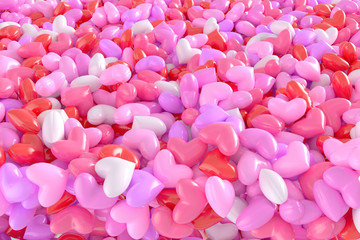 0202_heart background 3D Render