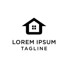 Initial Letter O House Real Estate Logo Design Template