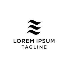 Letter E logo icon design template elements