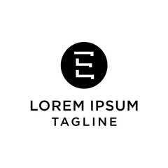 Fototapeta na wymiar Letter E logo icon design template elements