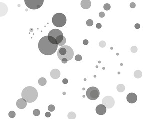 Gray transparent bubbles, circles on a white background....