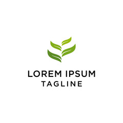 Abstract green leaf logo icon vector design. Landscape design, garden, Plant, nature and ecology vector logo. Ecology Happy life Logotype concept icon. Vector illustration, Graphic Design.