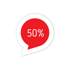 Final sale banner, up to 50 percent off. modern design template, vector illustration