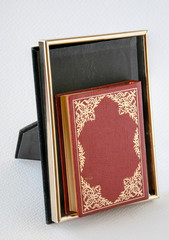 Libro para enmarcar como nostalgia del &uacute;ltimo escrito sobre papel.