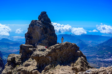 View from Pico de las Nieves - the highest mountain of Gran Canaria island, Spain © Simon Dannhauer