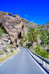 Soria Valley with beautiful landscape scenery - Canarian island Gran Canaria, Spain