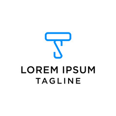 Fototapeta premium Initial Letter TS Abstract Logo Design Template Vector