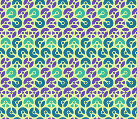 Seamless geometric pattern with circles. Textile printing, fabric, package, cover, greeting cards.