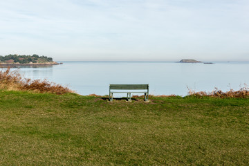 bench on the beach