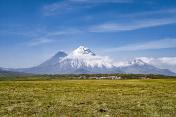 Kluchevskoy volcano in Kamchatka. Russia