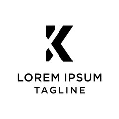 Letters TK logo monogram, combination two letters T and K initials, minimal style KT identity 