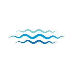 Water Wave Logo Template. vector Icon illustration design 