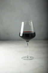 Glass of red wine