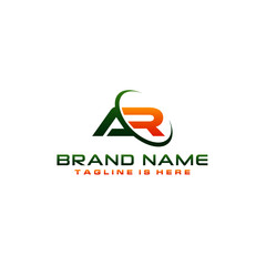 Letter AR logo icon design template elements