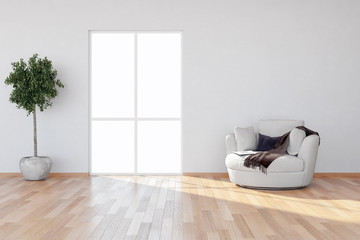 Fototapeta na wymiar large luxury modern bright interiors room illustration 3D rendering