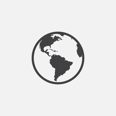 earth icon illustration, globe icon vector illustration, world icon design vector illustration