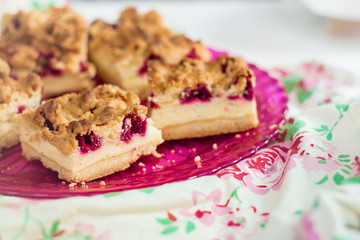 kruche ciasto z malinami © dusiowa