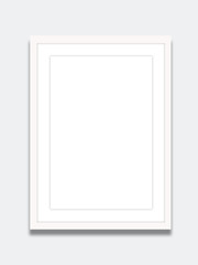 blank frame isolated on white