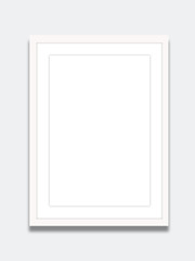 Obraz premium blank frame isolated on white