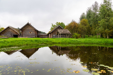 Naklejka premium house on the lake