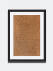 Fototapeta premium wooden photo frame isolated on white background