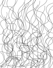 Random Abstract Chaotic Lines Pattern