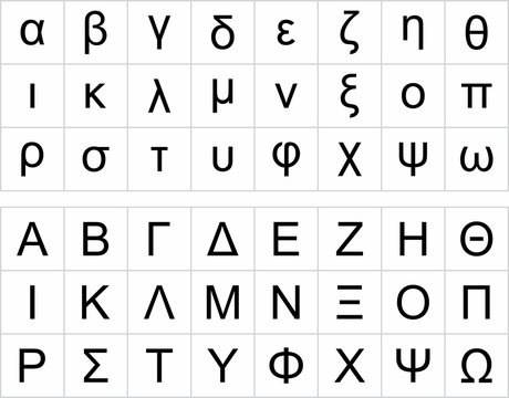 Greek Alphabet Set