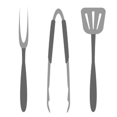 Barbecue tools. Isolated vector images on white background