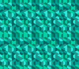 Vector seamless illustration of multicolor hexagon pattern. Colored geometric vector background.