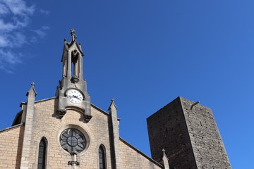 Eglise Saint Germain dans le village de Saint Germain au Mont dOr - Département du Rhône - France