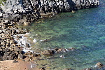 Playa de San Juan de la Canal Beach in Santander, Cantabria, Spain