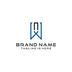 Letter WN logo icon design template elements