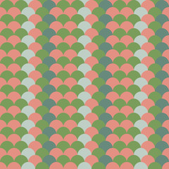 Abstract seamless background pattern with colorful fish scale. Mosaic texture for prints, textile, fabric, package, cover, greeting cards.