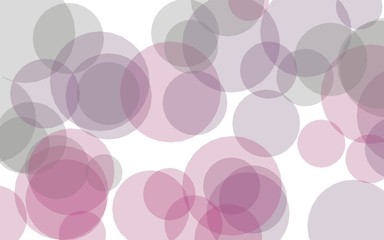 Multicolored translucent circles on a white background. Yellow tones. 3D illustration