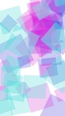 Fototapeta premium Multicolored translucent hexagons on white background. Vertical image orientation. 3D illustration
