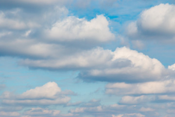 white clouds in the blue sky