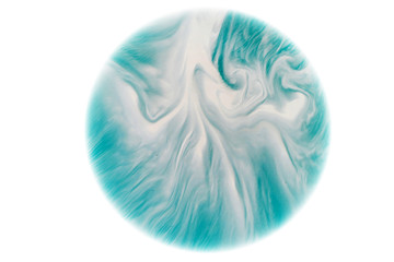 watercolor strokes on a white background.The template for the logo and design.Round watercolor background