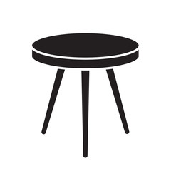 round table icon- vector illustration