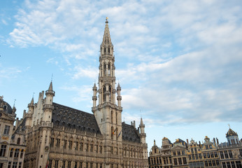 Fototapeta na wymiar facade of Brussels City Hall
