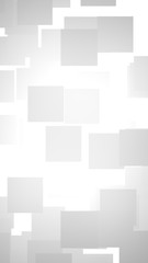White abstract background. Misty backdrop with grey squares. 3D illustration