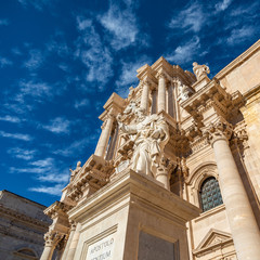 Cathedral of Syracuse in Sicily, Italy