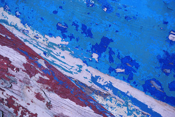 Grunge blue and Brown wood texture with scratches for background