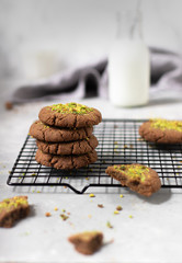 Vegan gluten free peanut butter biscuits with almond milk 